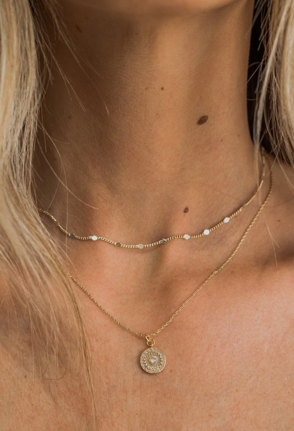Sun Opal Necklace