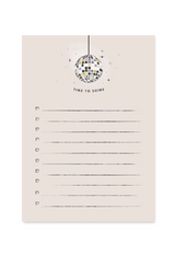 Time To Shine Disco Ball Notepad