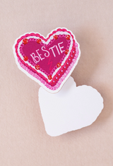 Bestie Cake Mini Flat Die Cut Greeting Card