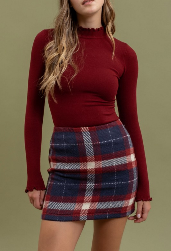 Spiced Cider Mini Skirt