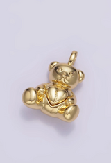 Heart Teddy Bear Charm