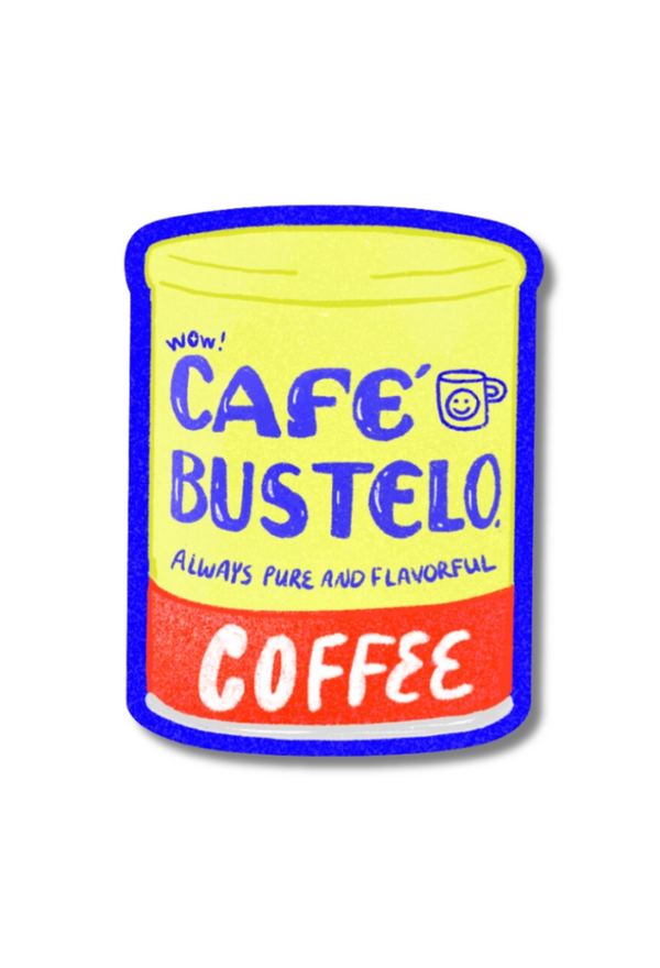 Bustelo Coffee Tin Vinyl Sticker