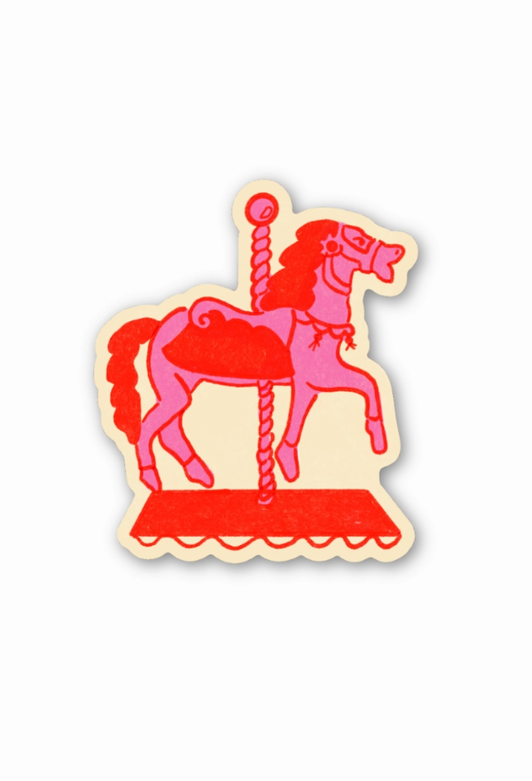 Pink Pony Vinyl Sticker