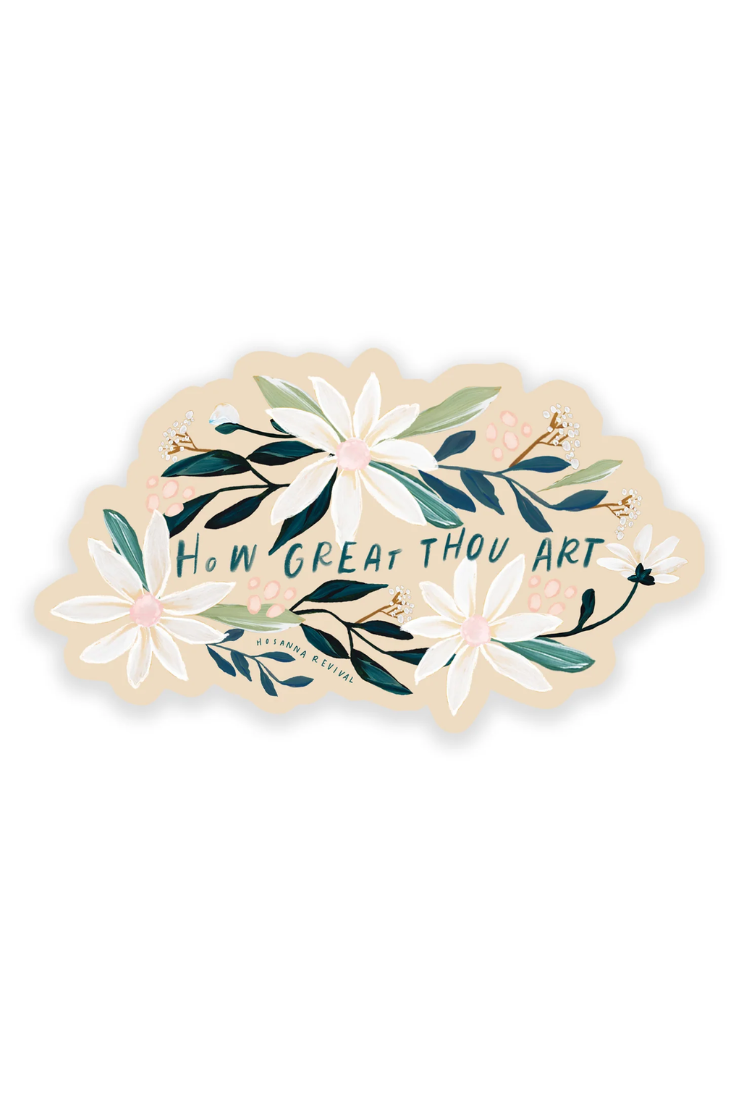 How Great Thou Art Sticker