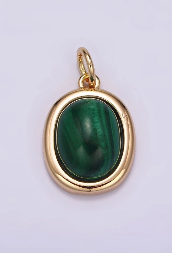 Green Stone Charm