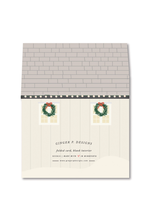 Home For the Holidays Die-Cut Greeting Card