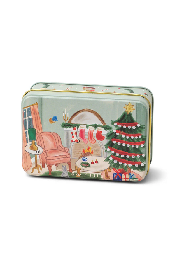 Holiday 5 oz. Candle Tin - Persimmon & Chestnut