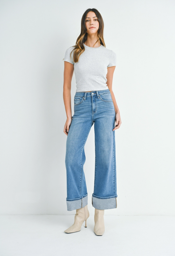 Uptown Cuffed Denim Pants