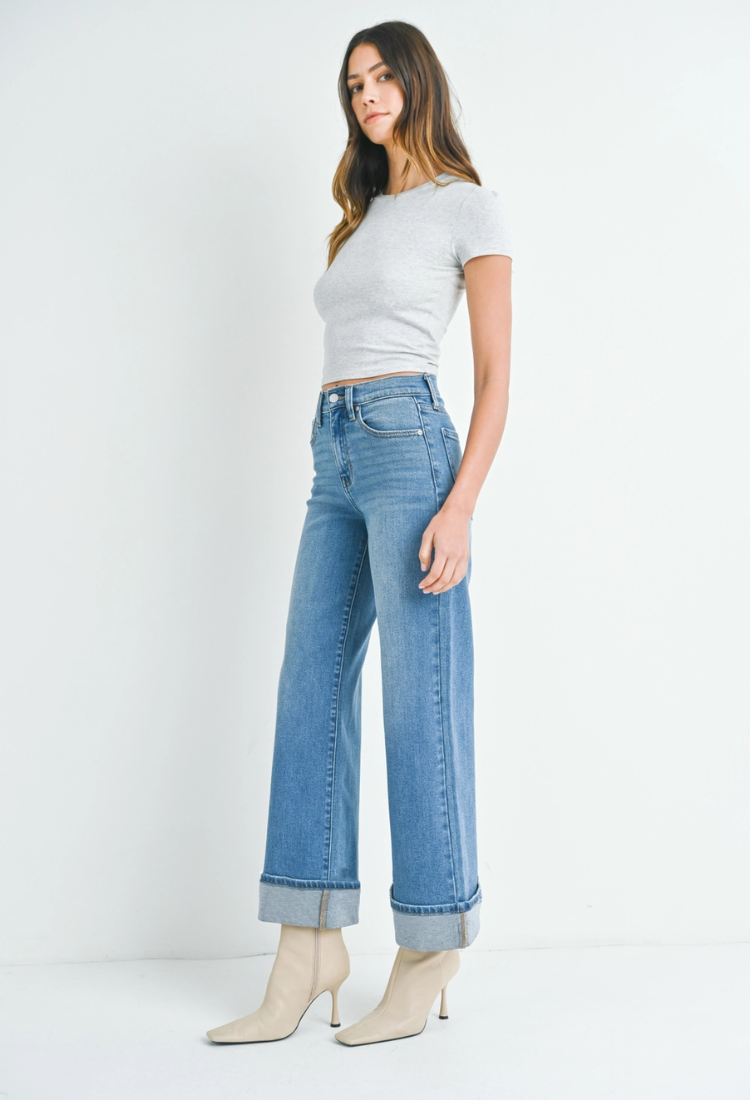 Uptown Cuffed Denim Pants