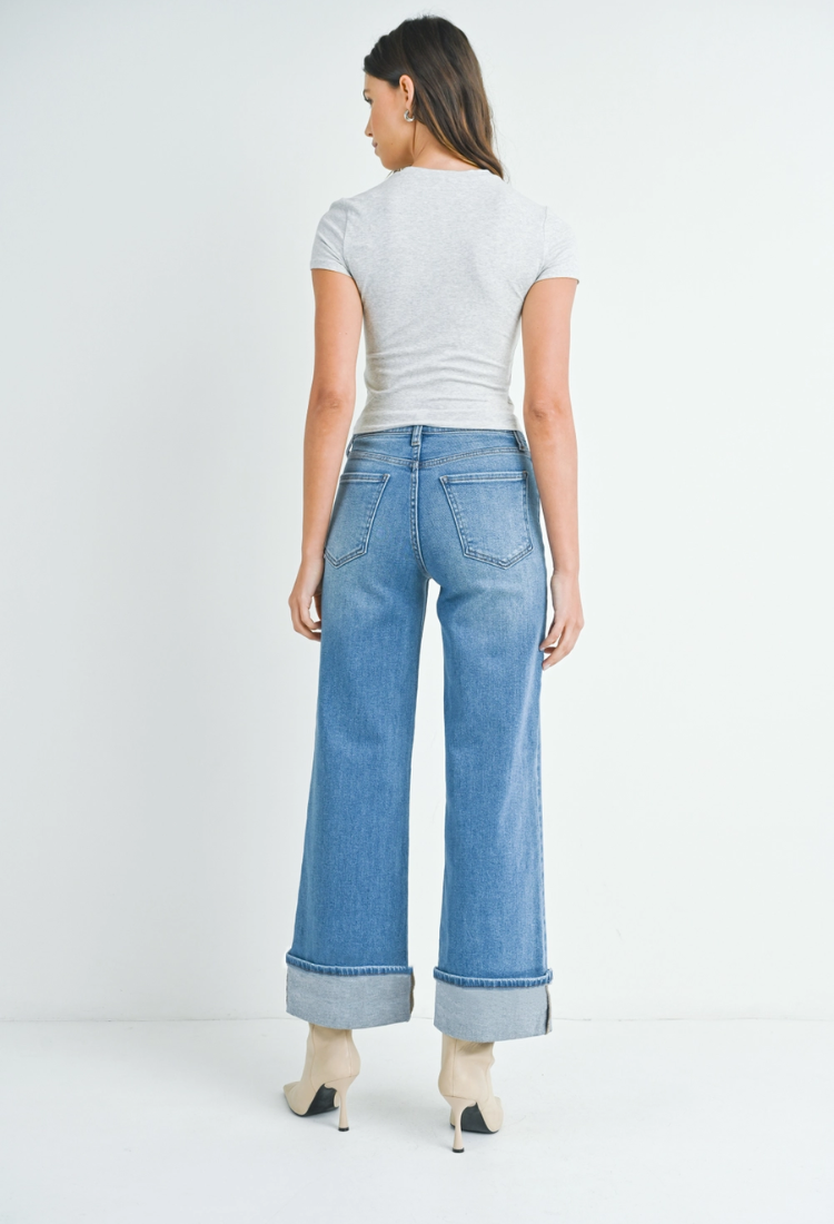 Uptown Cuffed Denim Pants