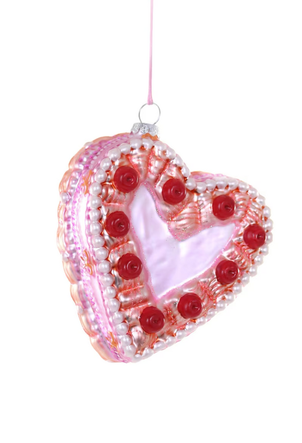 Vintage Heart Cake Ornament