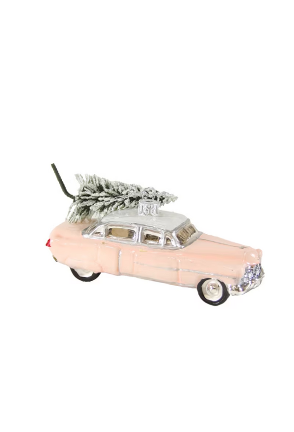 Pink Cadillac Ornament