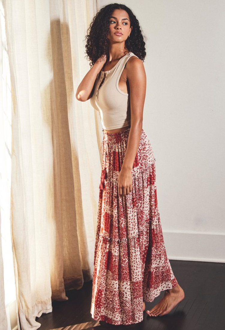 Boho Baby Midi Skirt