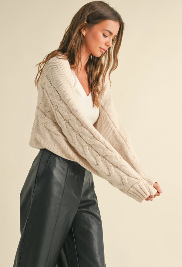 Cookie Cutter Beige Cardigan