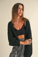 Cookie Cutter Black Cardigan