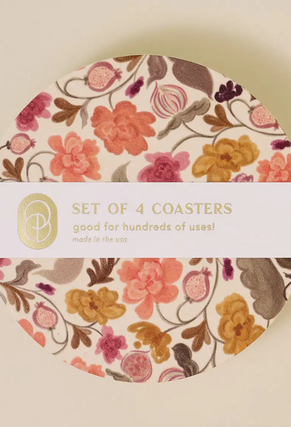 Autumn Florals Coaster - Set of 4