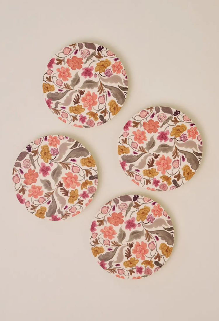 Autumn Florals Coaster - Set of 4