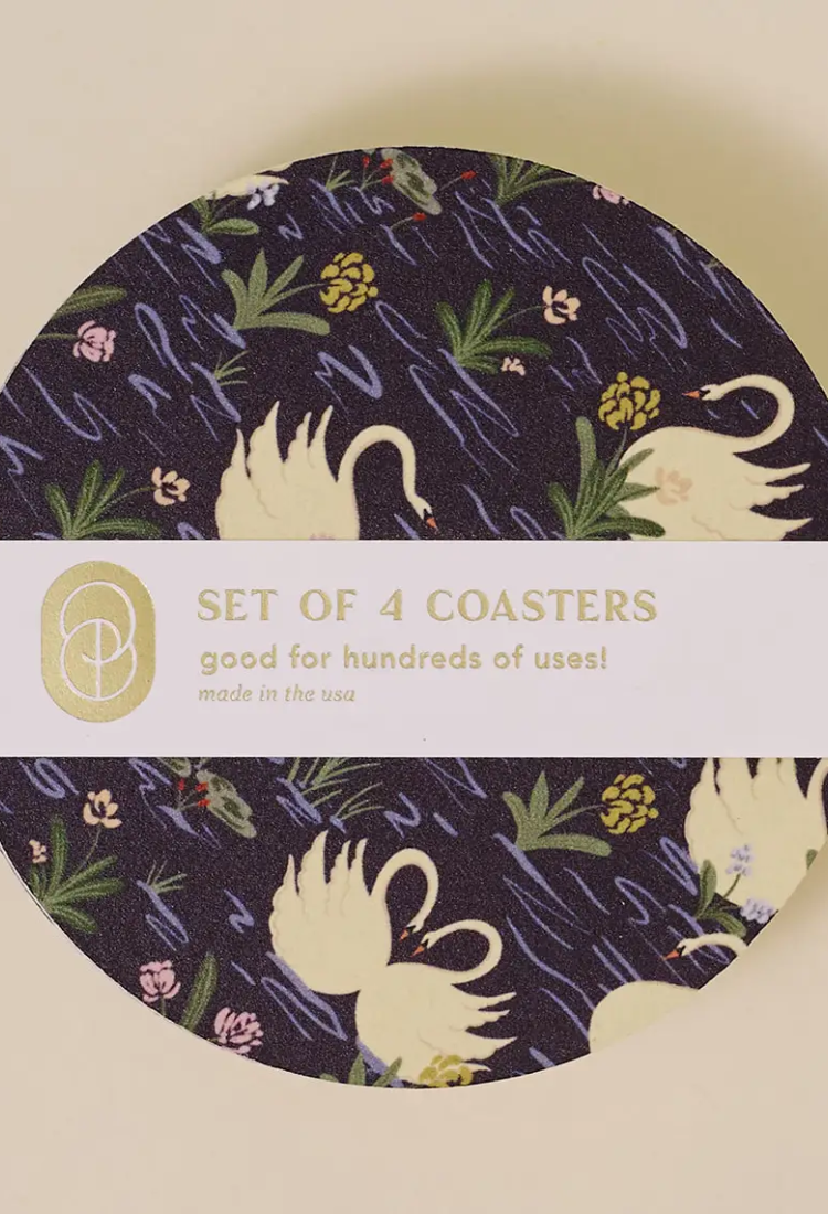 Swan Pond Coaster - Set of 4