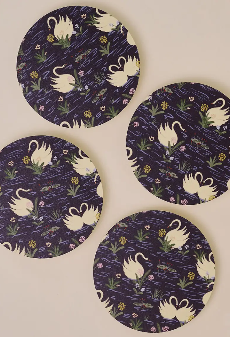 Swan Pond Coaster - Set of 4