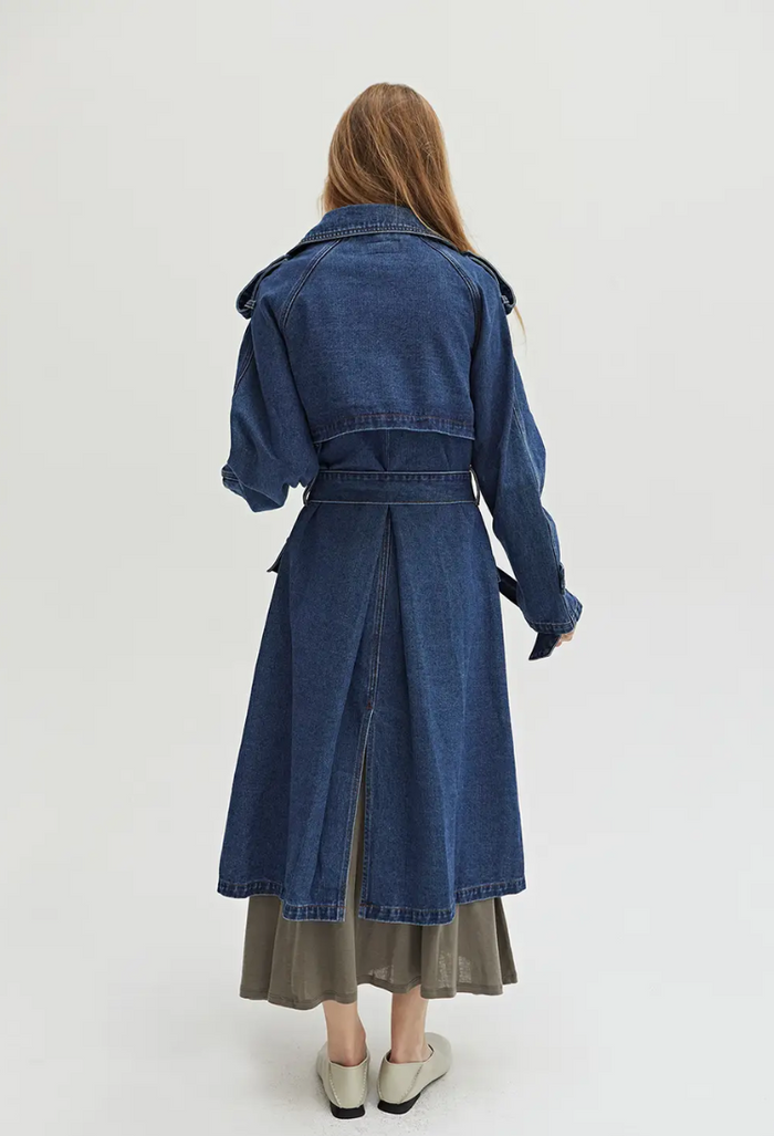 【新品未使用】Knuth Marf/3way denim trench coat 3way denim trench coat/black | KNUTH MARF