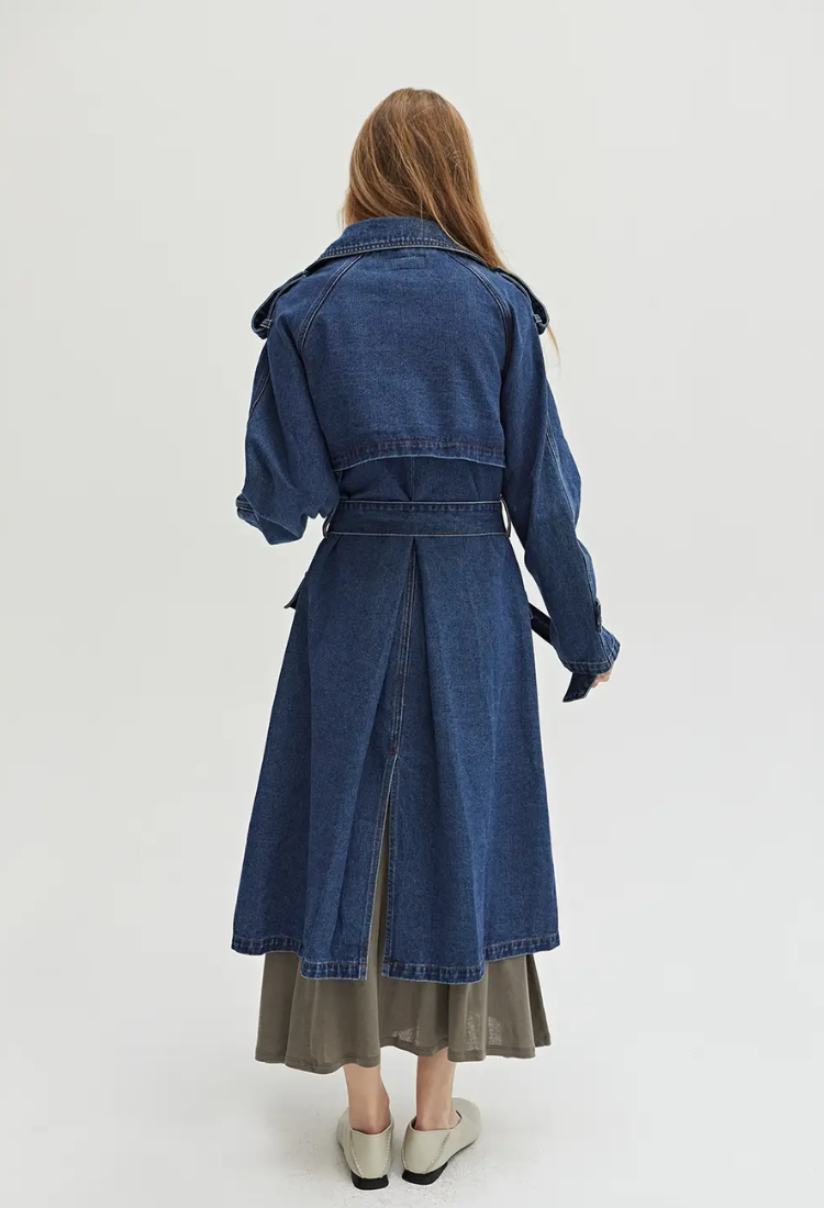 Brooklyn Denim Trench Coat