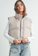 Peach Puffer Jacket