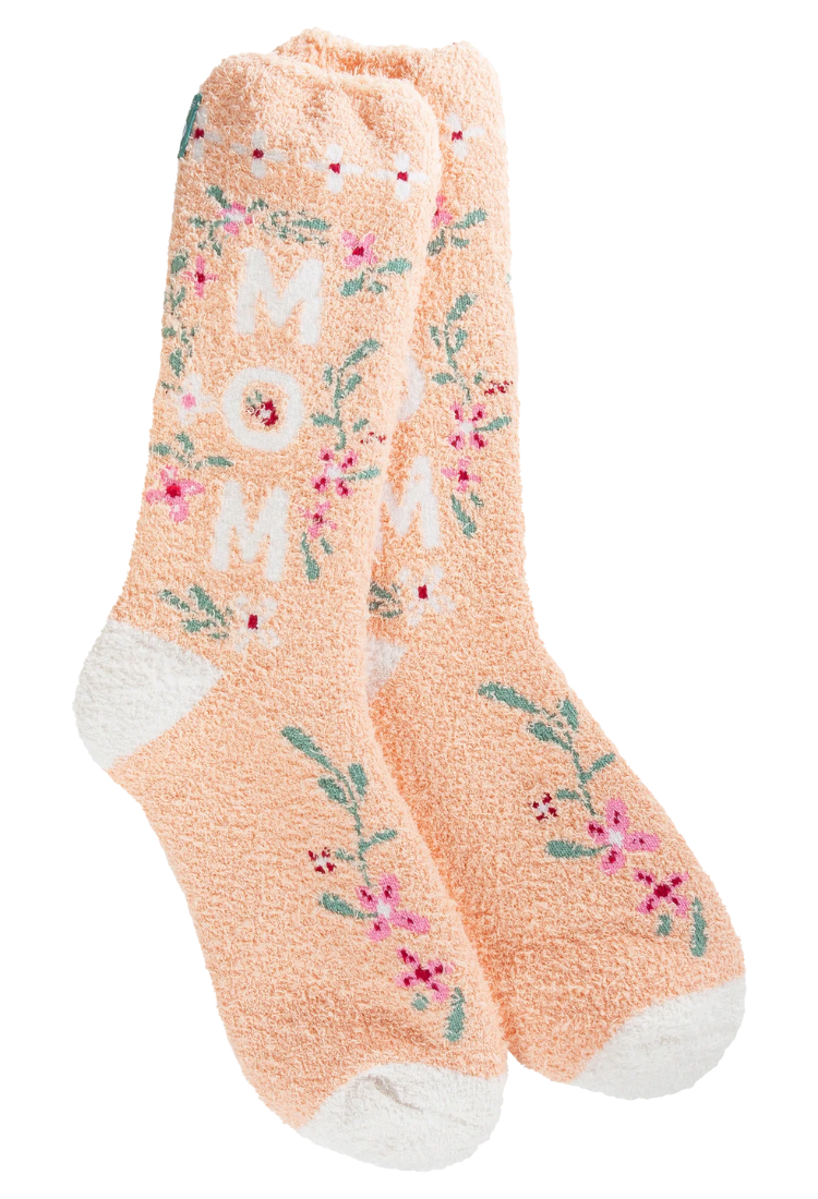 Flower Mom Crew Socks