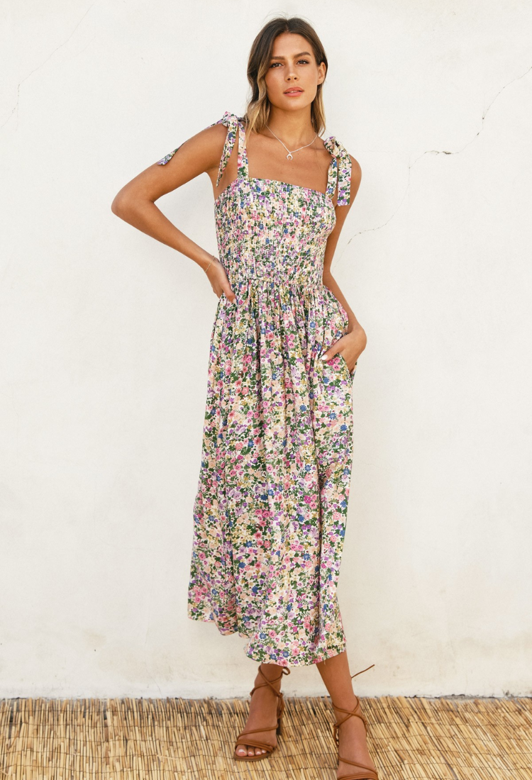 Morning Glory Midi Dress