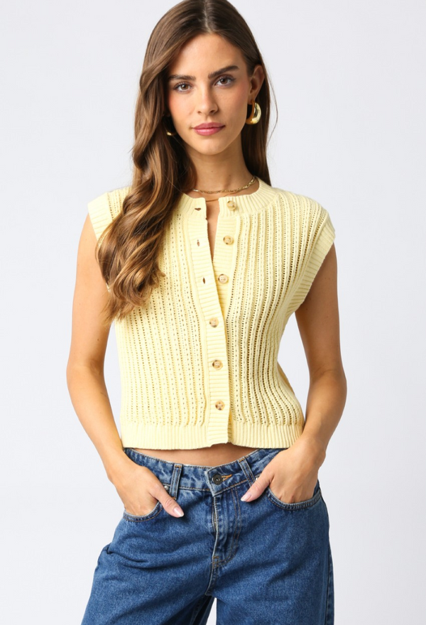 Andie Butter Sweater Vest