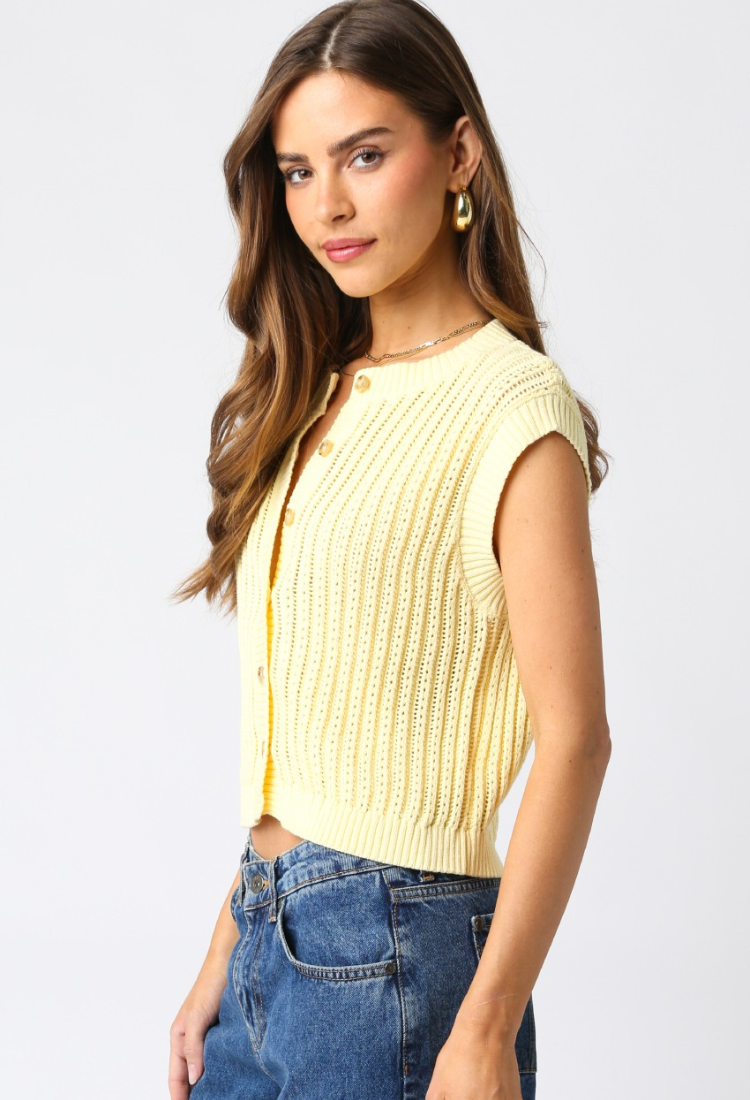 Andie Butter Sweater Vest