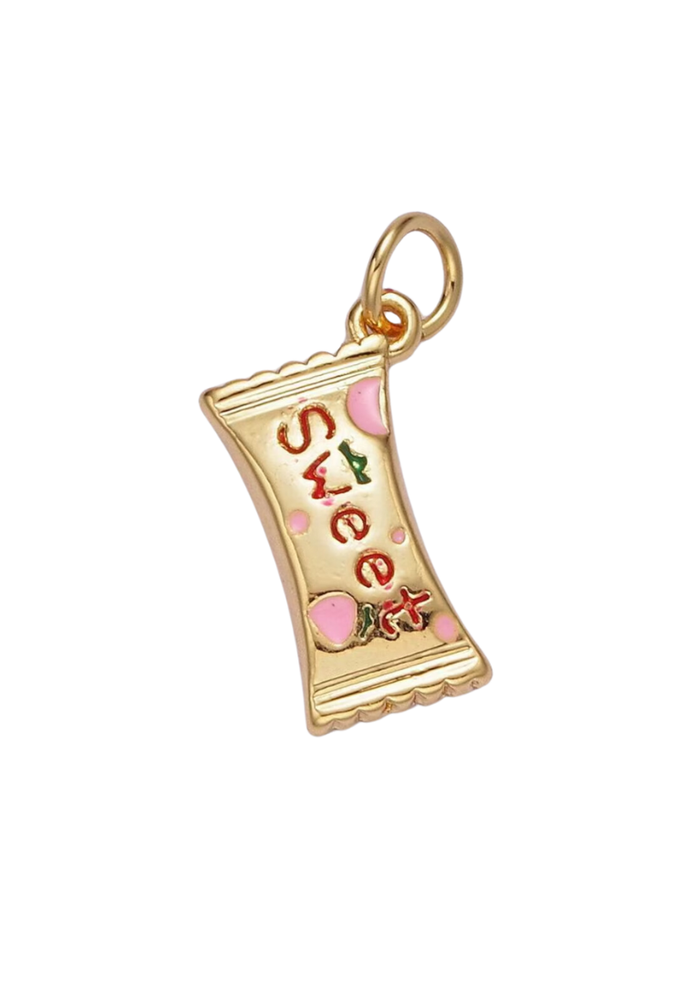 Sweet Strawberry Candy Charm