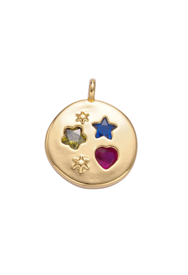 Rainbow Celestial Round Charm