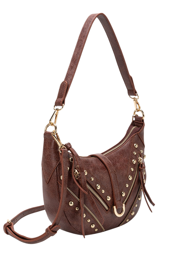 Maeve Burgundy Recycled Vegan Shoulder Bag