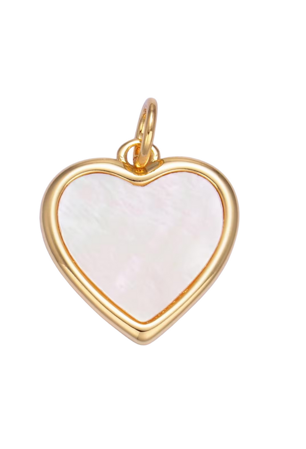 Shell Heart Charm