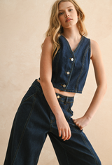 All American Denim Vest