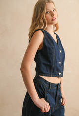 All American Denim Vest