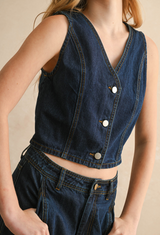 All American Denim Vest