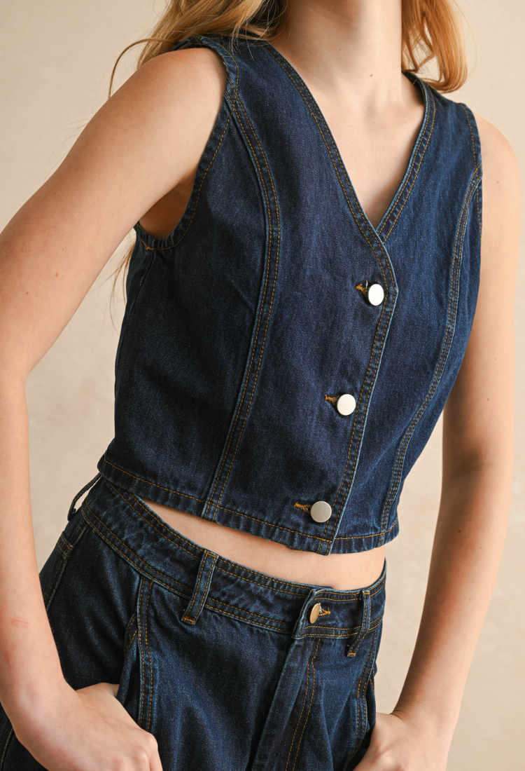 All American Denim Vest
