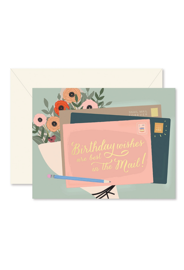 Birthday Wishes In Mail Greeting Card