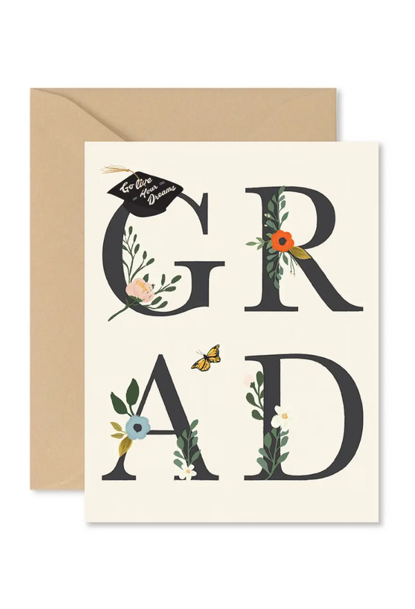 Grad Floral Greeting Card