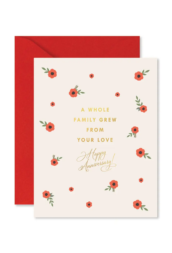 Family Grew Anniversary Greeting Card