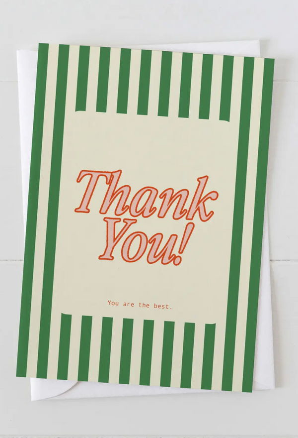 Thank You - You Are the Best Greeting Card
