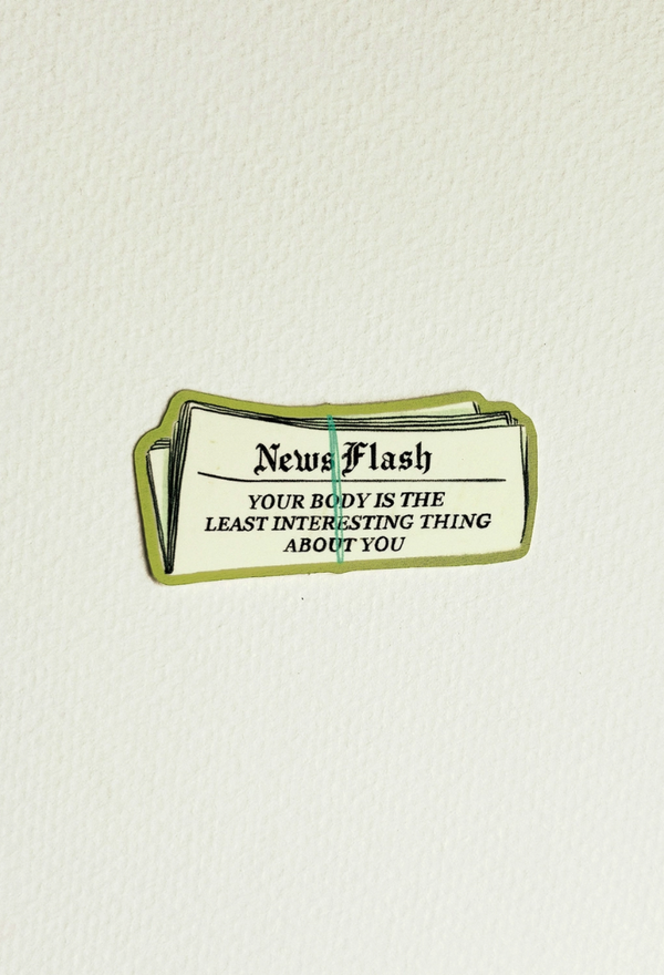Newsflash Body Positivity Sticker