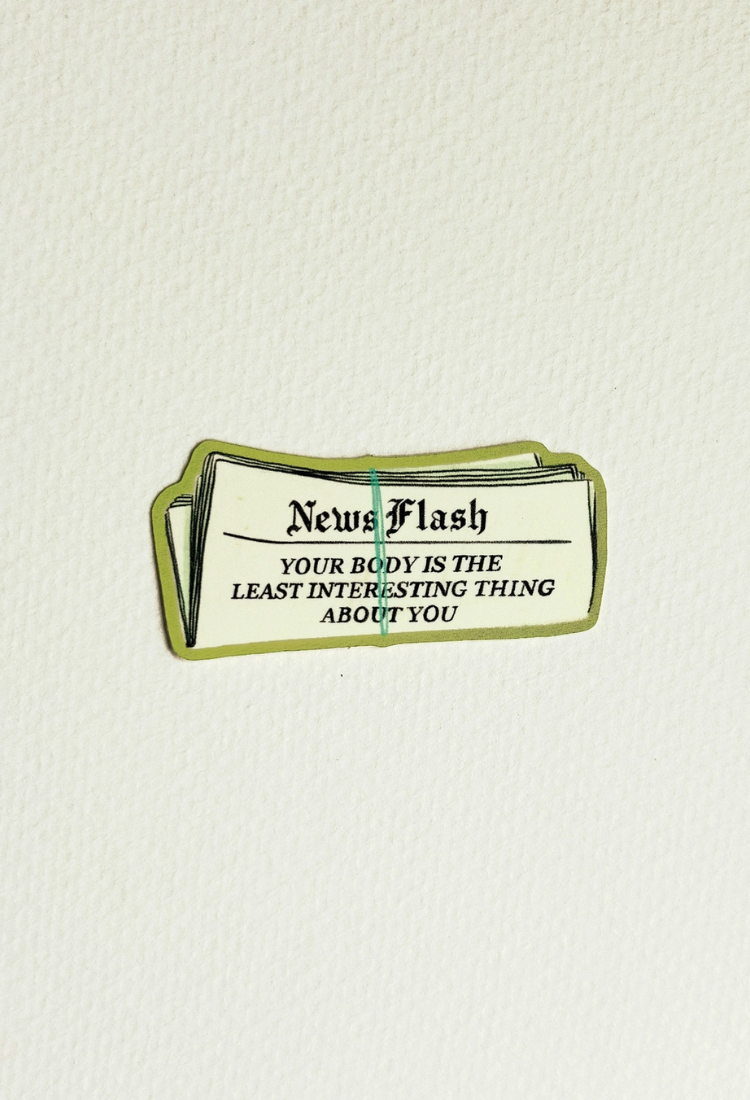 Newsflash Body Positivity Sticker