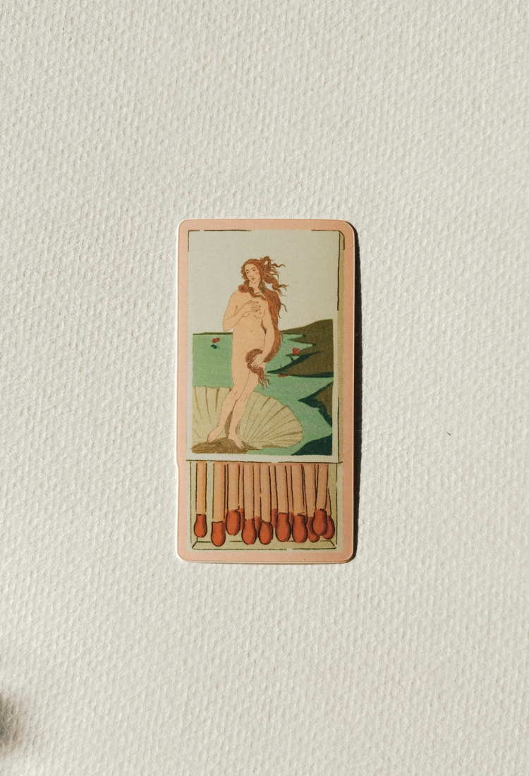 The Birth of Venus Matchbox Sticker
