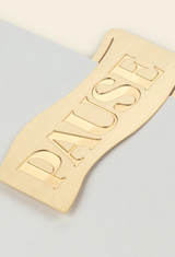 Pause Metal Bookmark