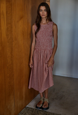 Fall Picnic Midi Dress