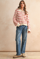 Candy Cane Knit Cardigan