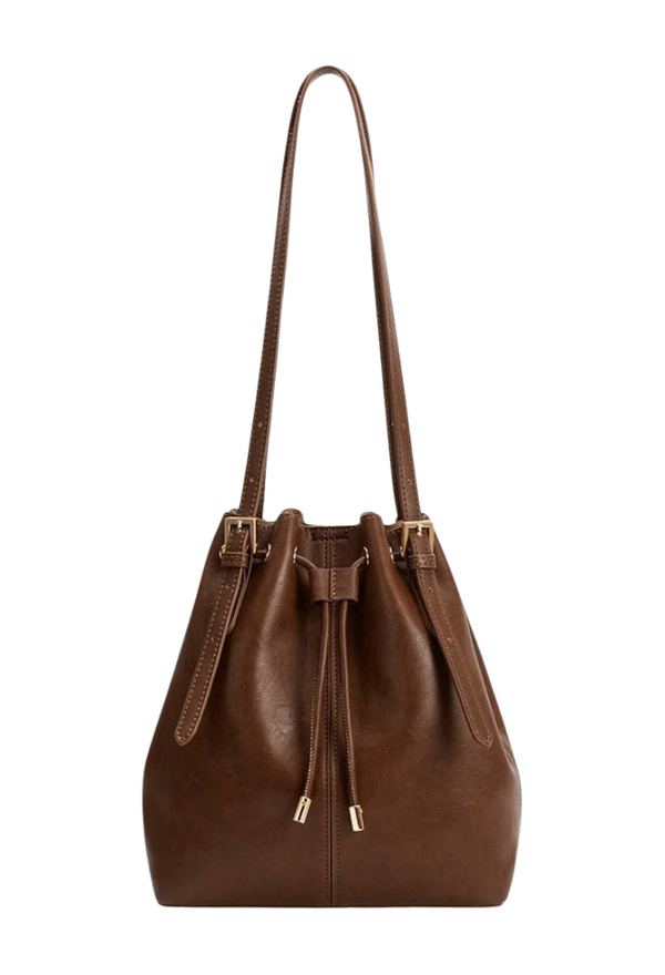 Sally Espresso Recycled Vegan Shoulder Bag