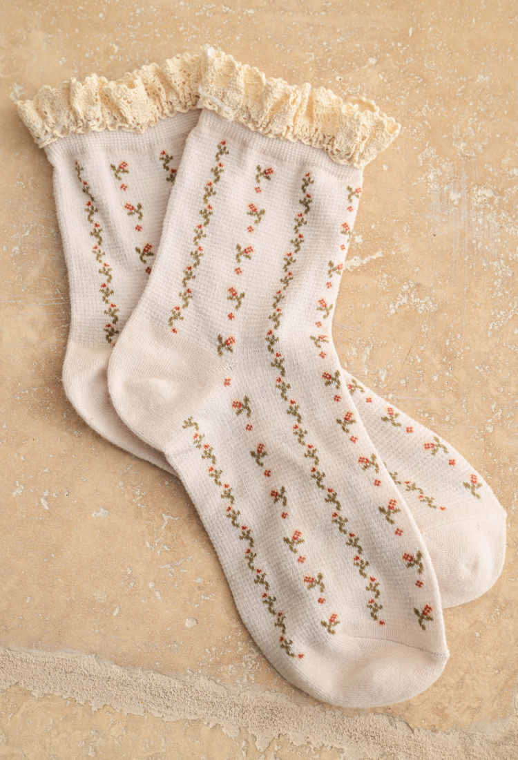 Autumn Floral Socks